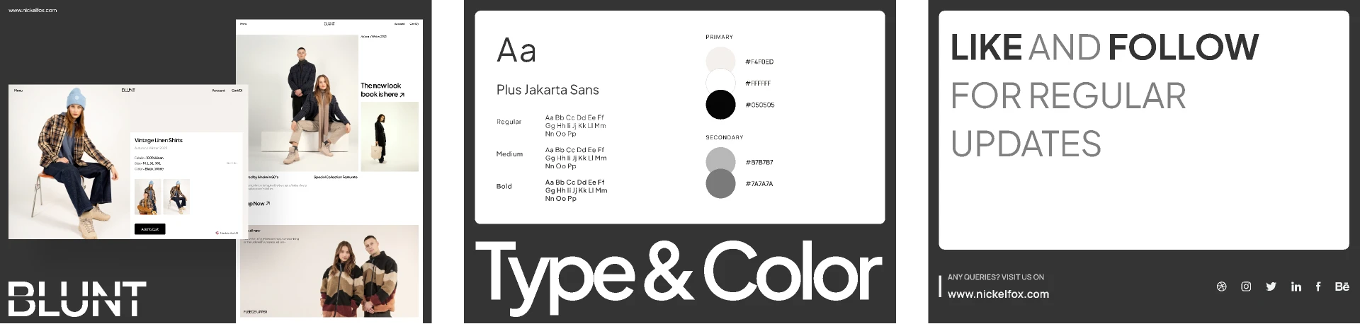 Blunt- Fashion E-commerce Store for Figma and Adobe XD