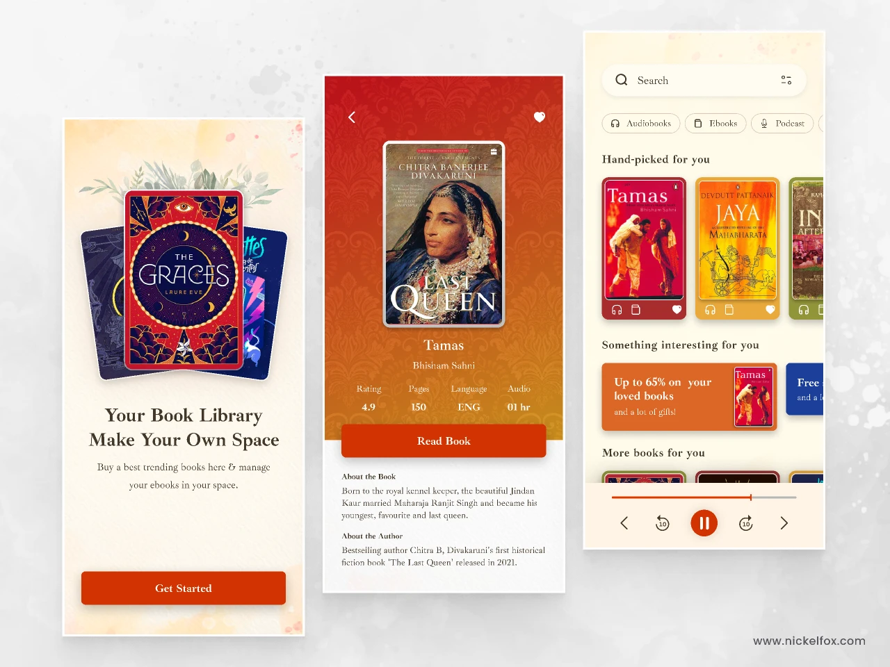 Book Store App for Figma and Adobe XD