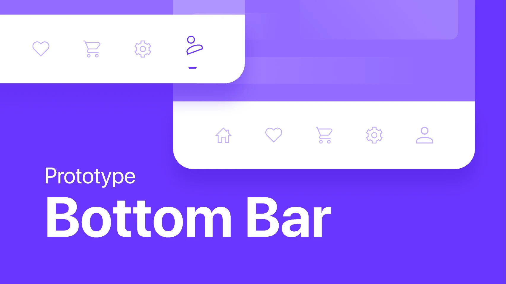 Bottom Bar Prototyping for Figma and Adobe XD