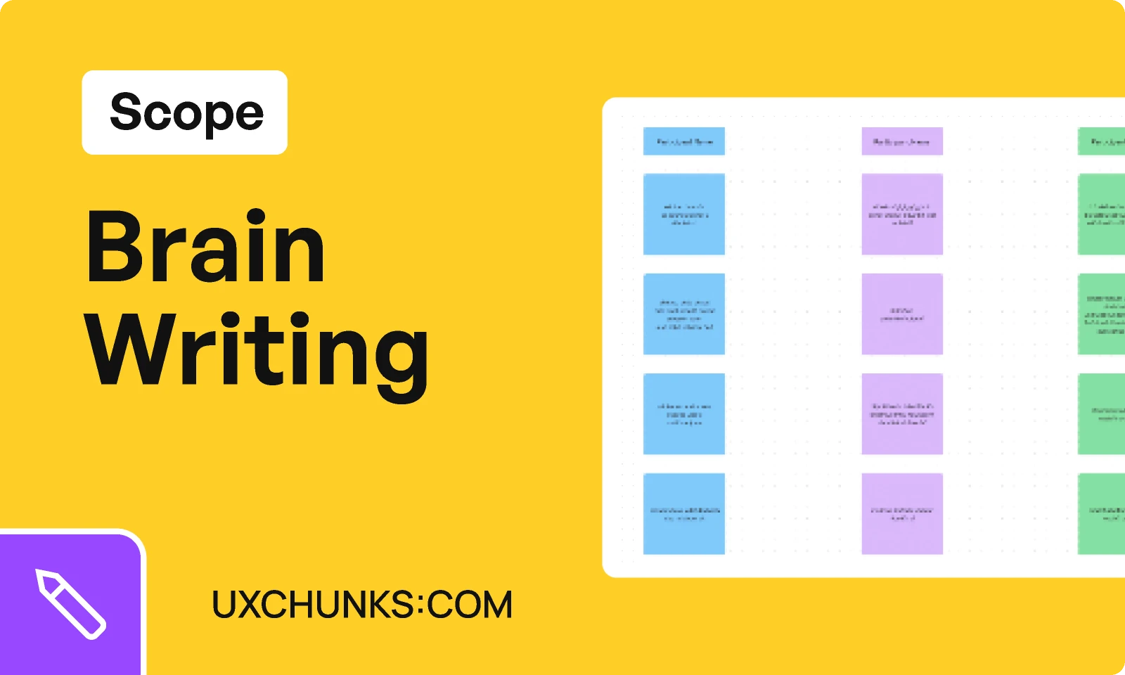 Brainwriting (FigJam) - uxchunks.com for Figma and Adobe XD