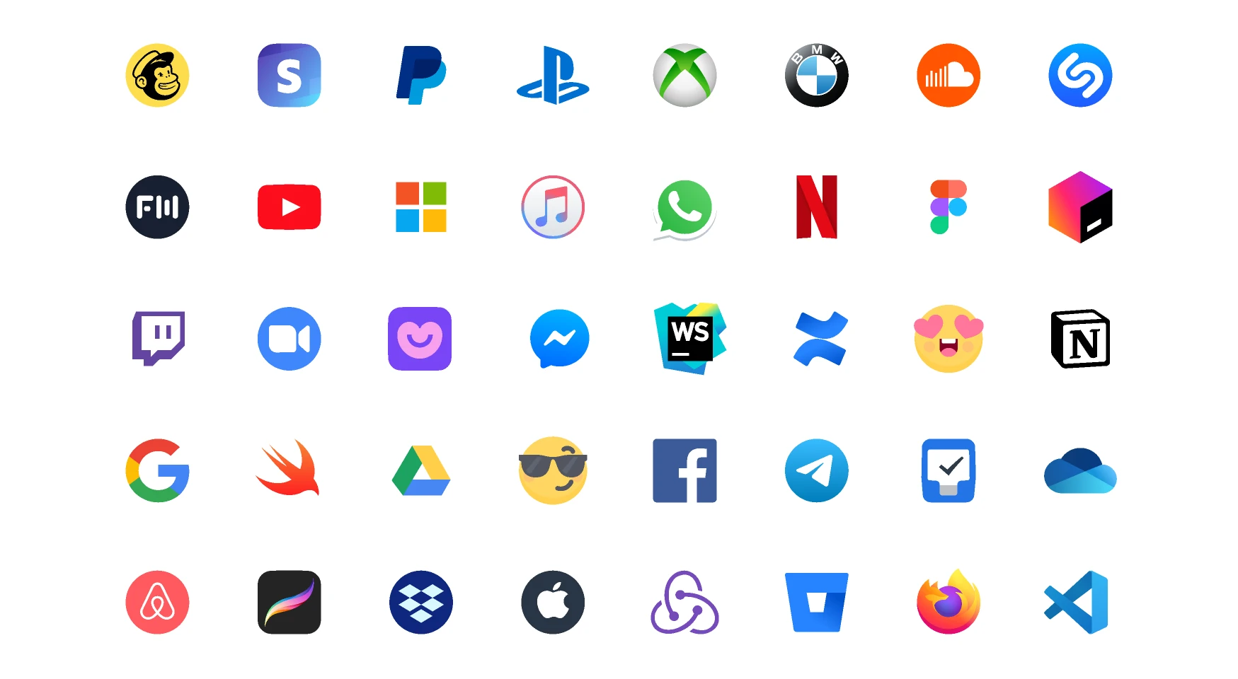Brands logos for Figma and Adobe XD
