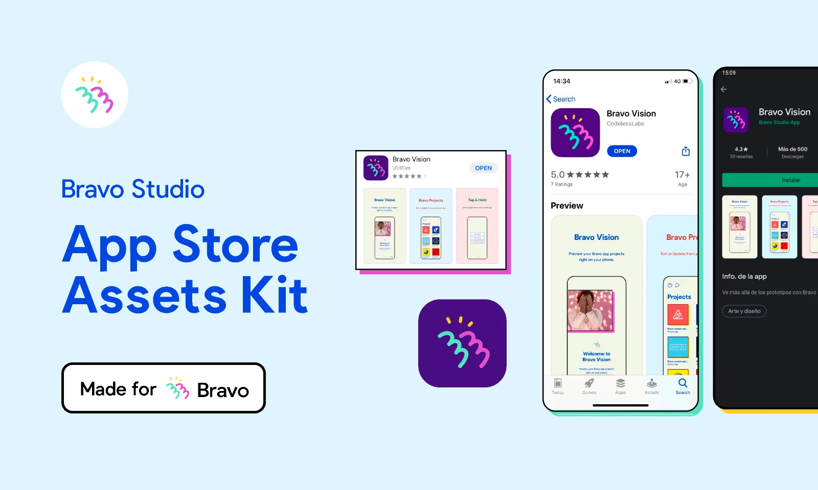 Bravo Sample: App Store Assets Kit for Figma and Adobe XD