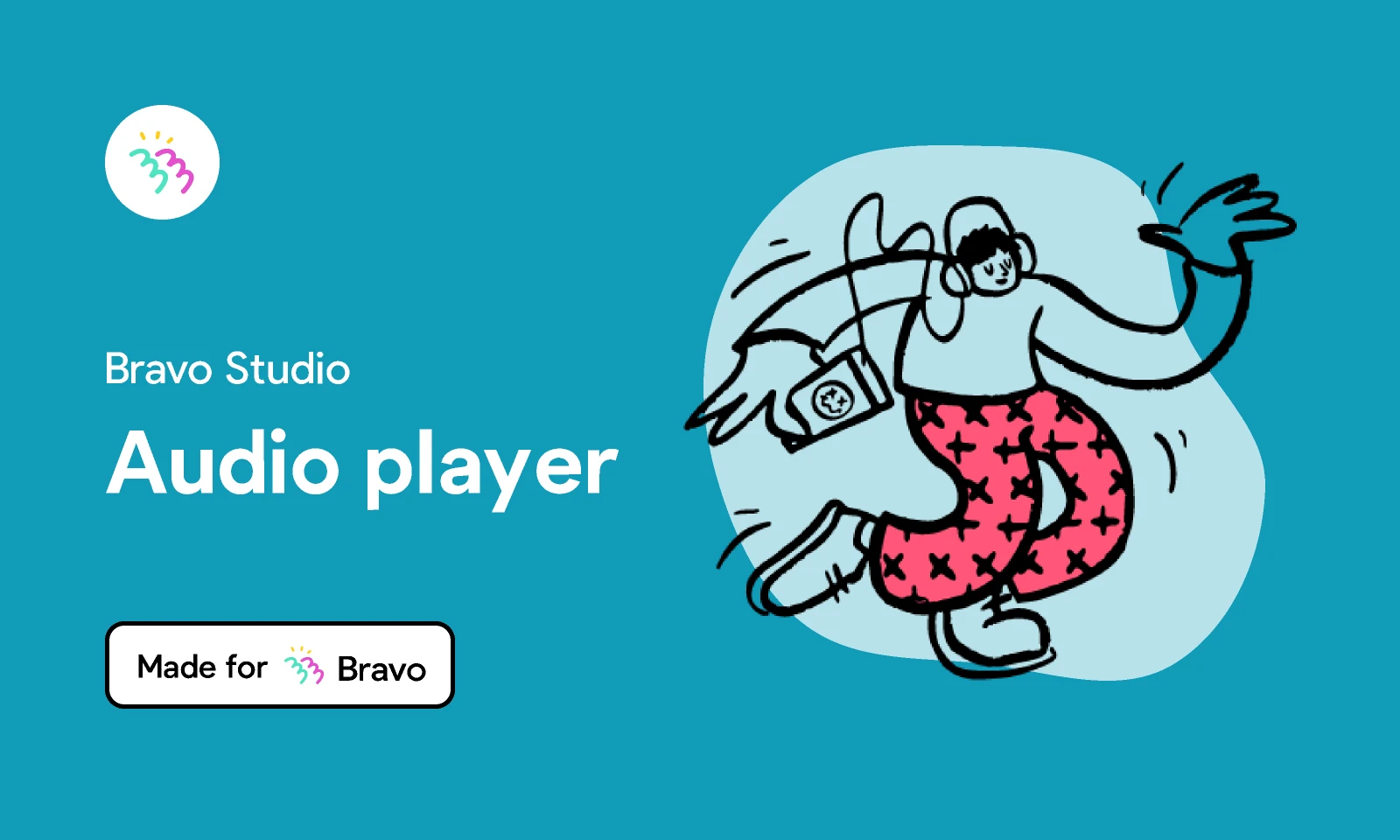 Bravo Sample: Audio Player for Figma and Adobe XD