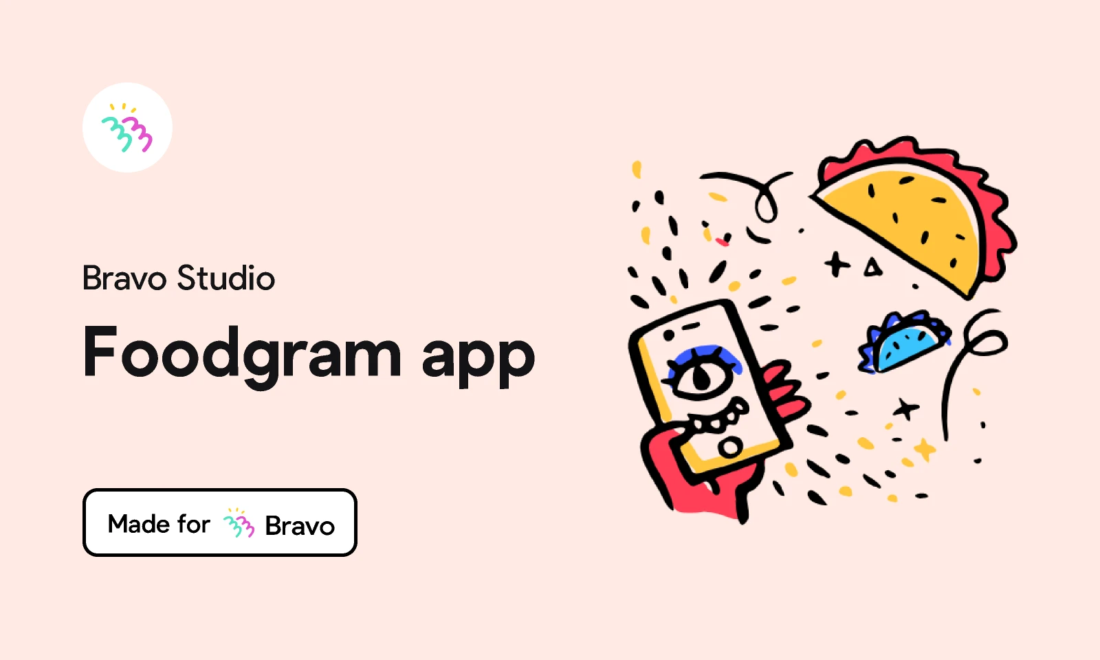 Bravo Sample: Foodgram app for Figma and Adobe XD