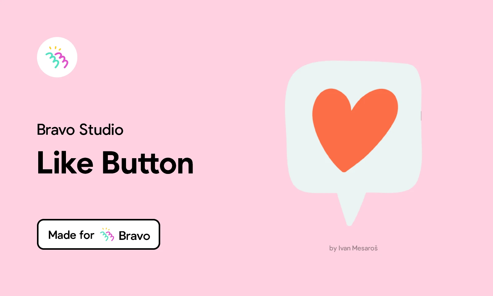Bravo Sample: Like Button for Figma and Adobe XD