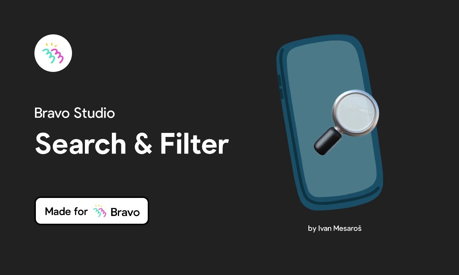Bravo Sample: Search & filter for Figma and Adobe XD