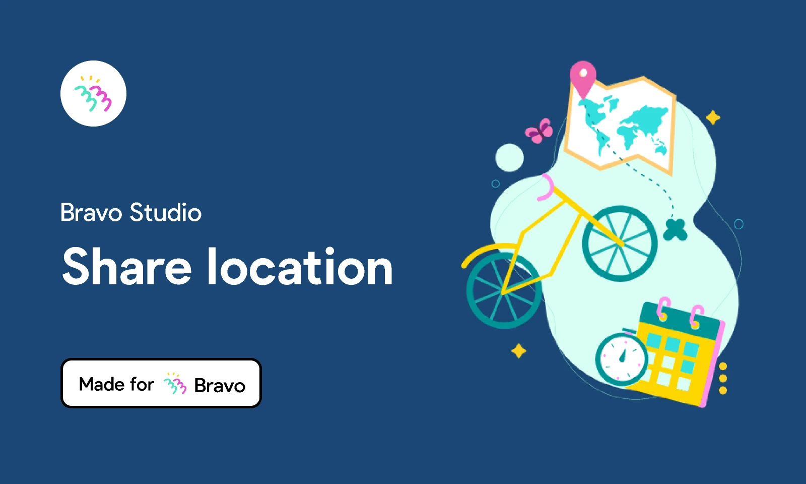 Bravo Sample: Share location for Figma and Adobe XD
