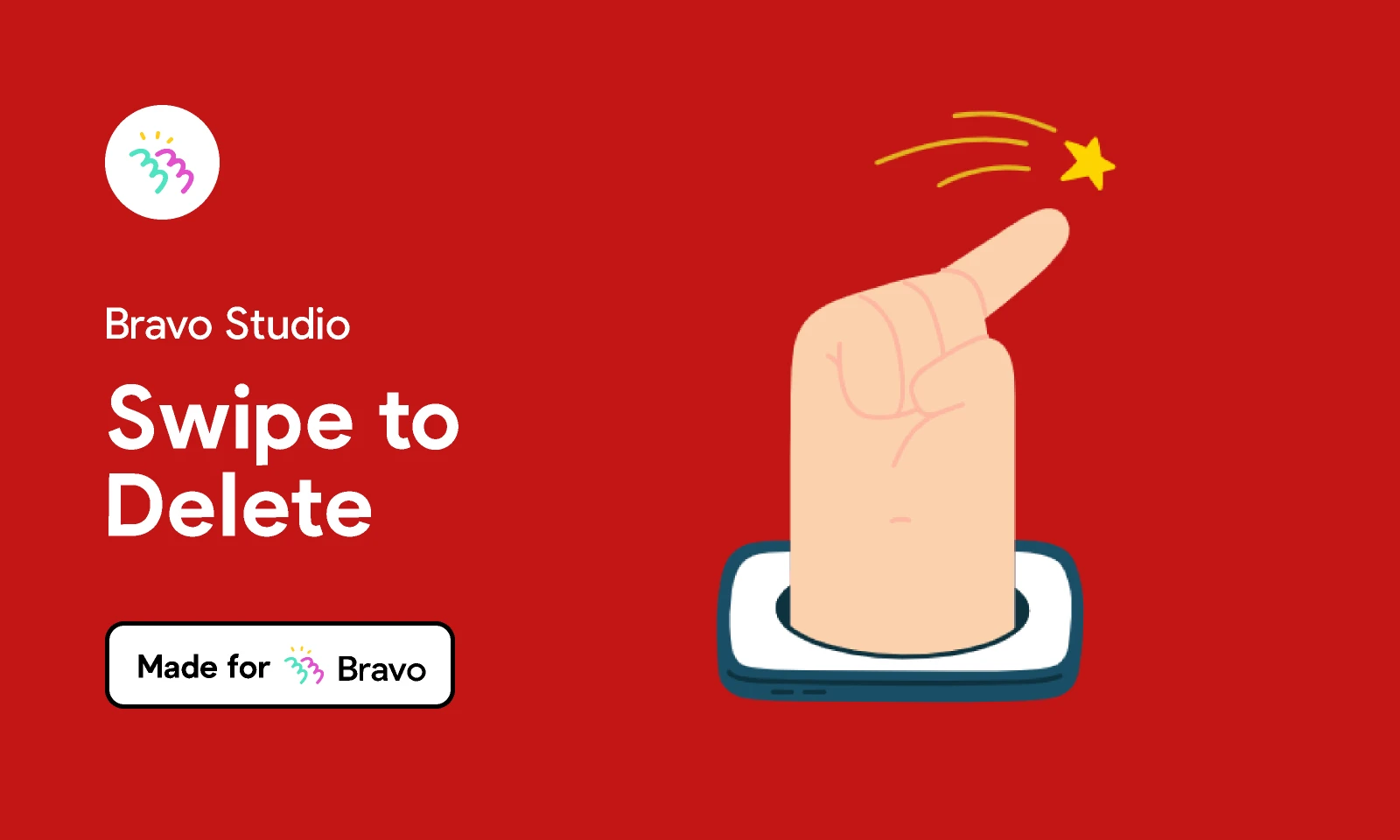 Bravo Sample: Swipe to Delete for Figma and Adobe XD