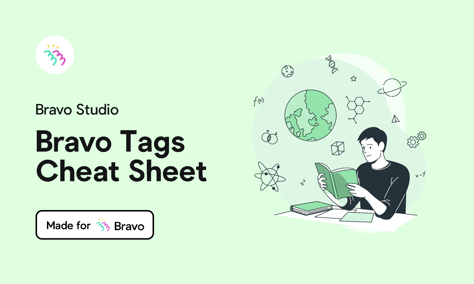 Bravo Tags Cheat Sheet for Figma and Adobe XD