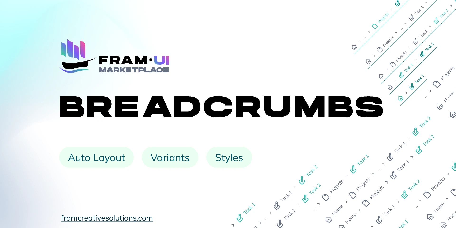 Breadcrumbs Components - Free for Figma and Adobe XD