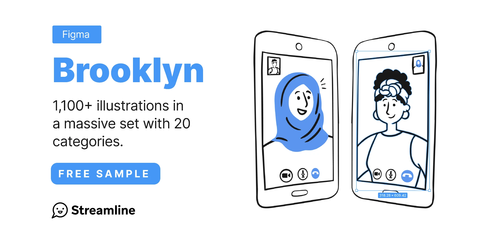 Brooklyn Illustrations Set for Figma and Adobe XD