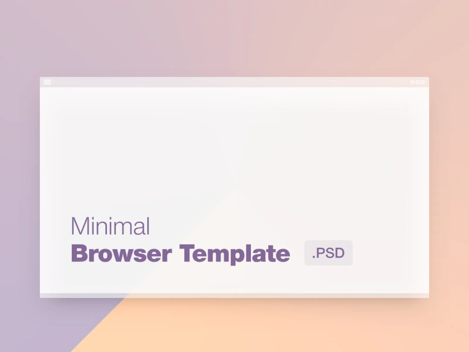 Browser Minimal Template  - Free Figma Template