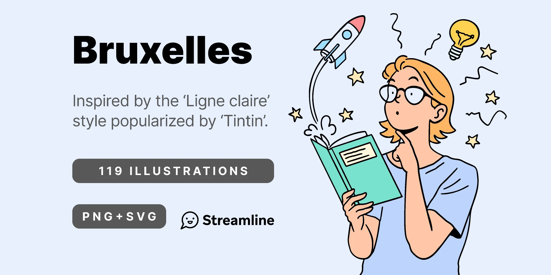 Bruxelles Free Illustrations Set for Figma and Adobe XD
