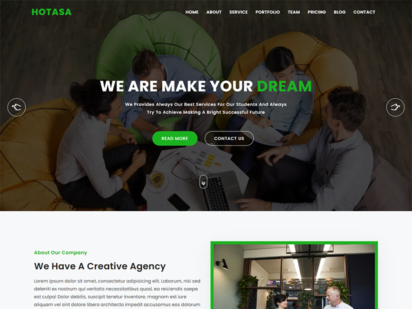 Business HTML5 Template  - Free Figma Template