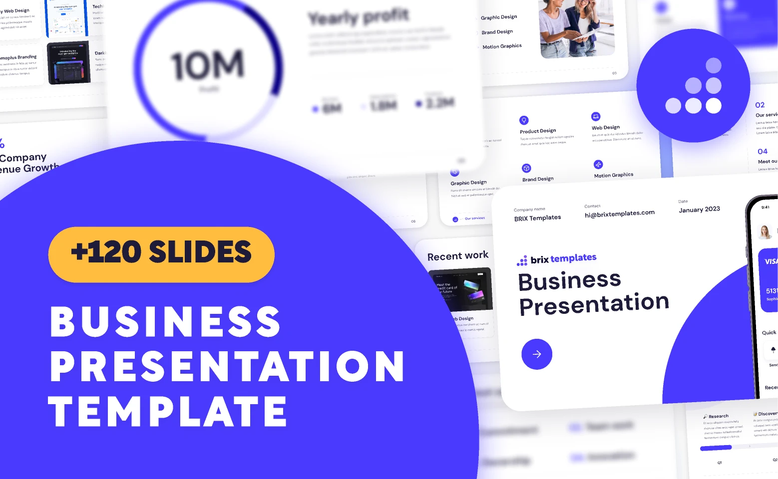 Business Presentation Figma Template | BRIX Templates for Figma and Adobe XD