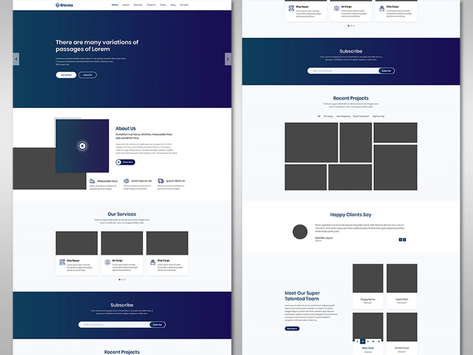 Business Website Template  - Free Figma Template