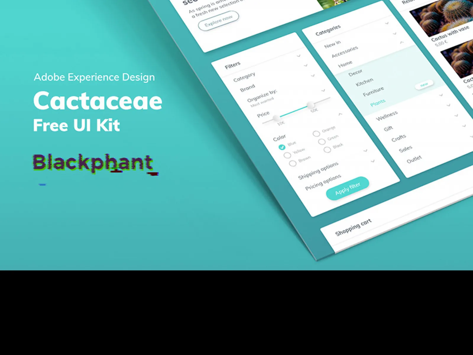 Cactaceae Free Web UI Kit  - Free Figma Template