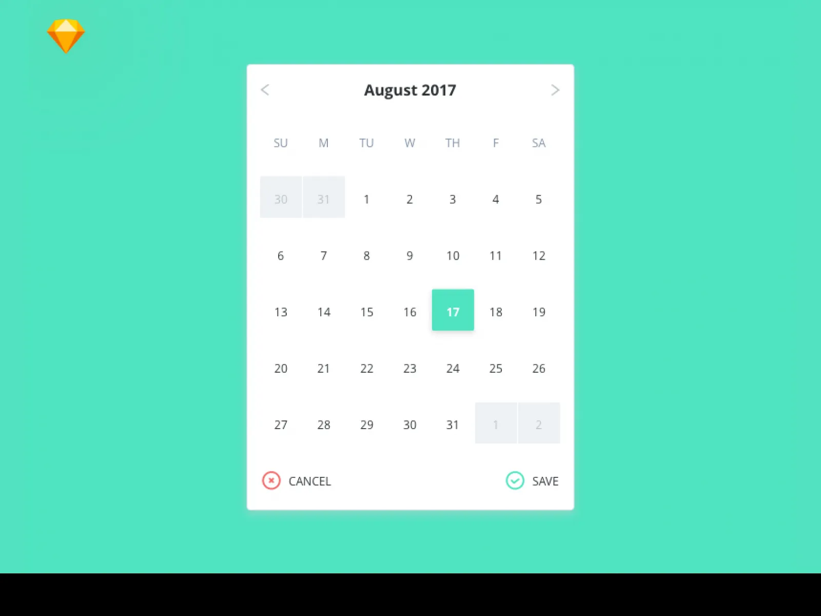 Calendar Free UI Kit  - Free Figma Template