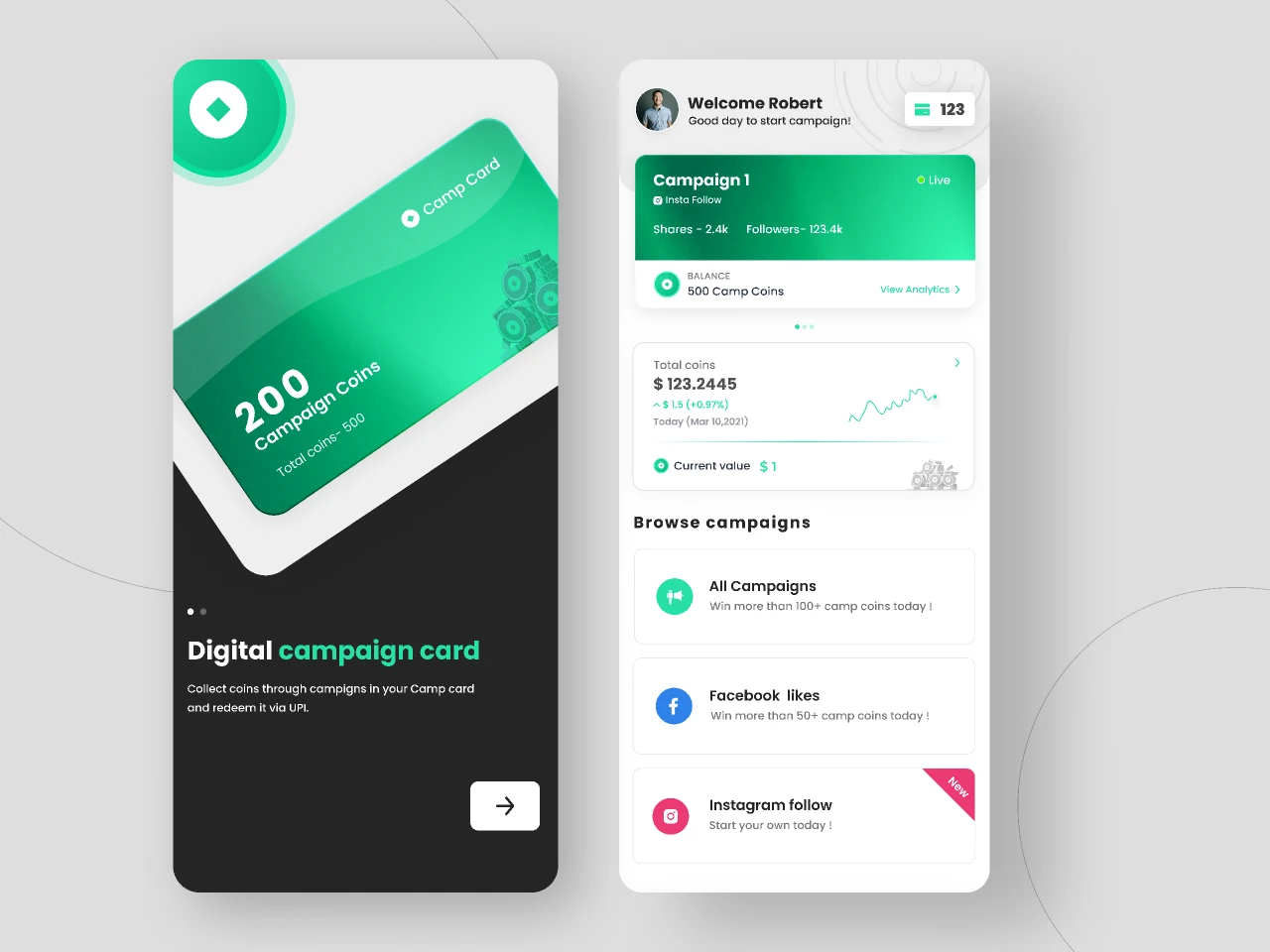 Campaign Application for Figma and Adobe XD