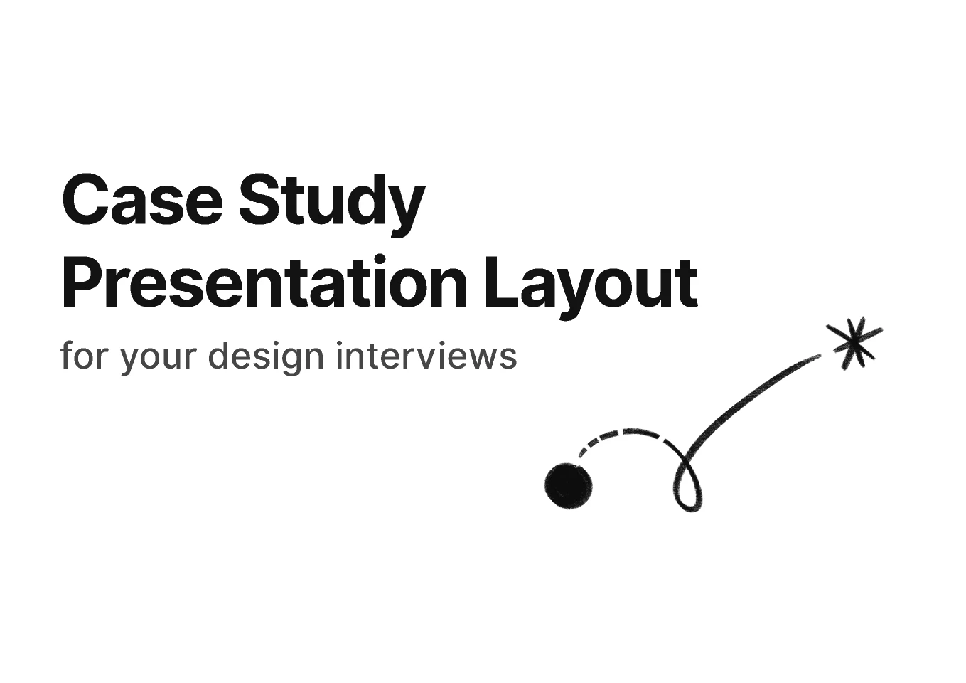 Case Study Presentation Layout for Design Interviews for Figma and Adobe XD