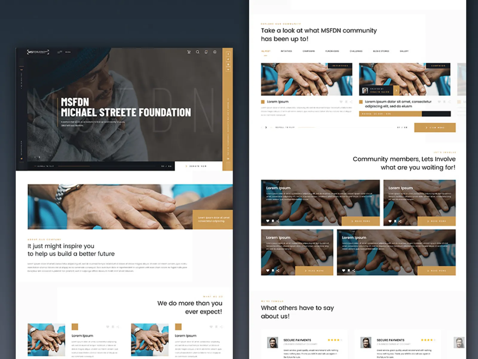Charity Web Template  - Free Figma Template
