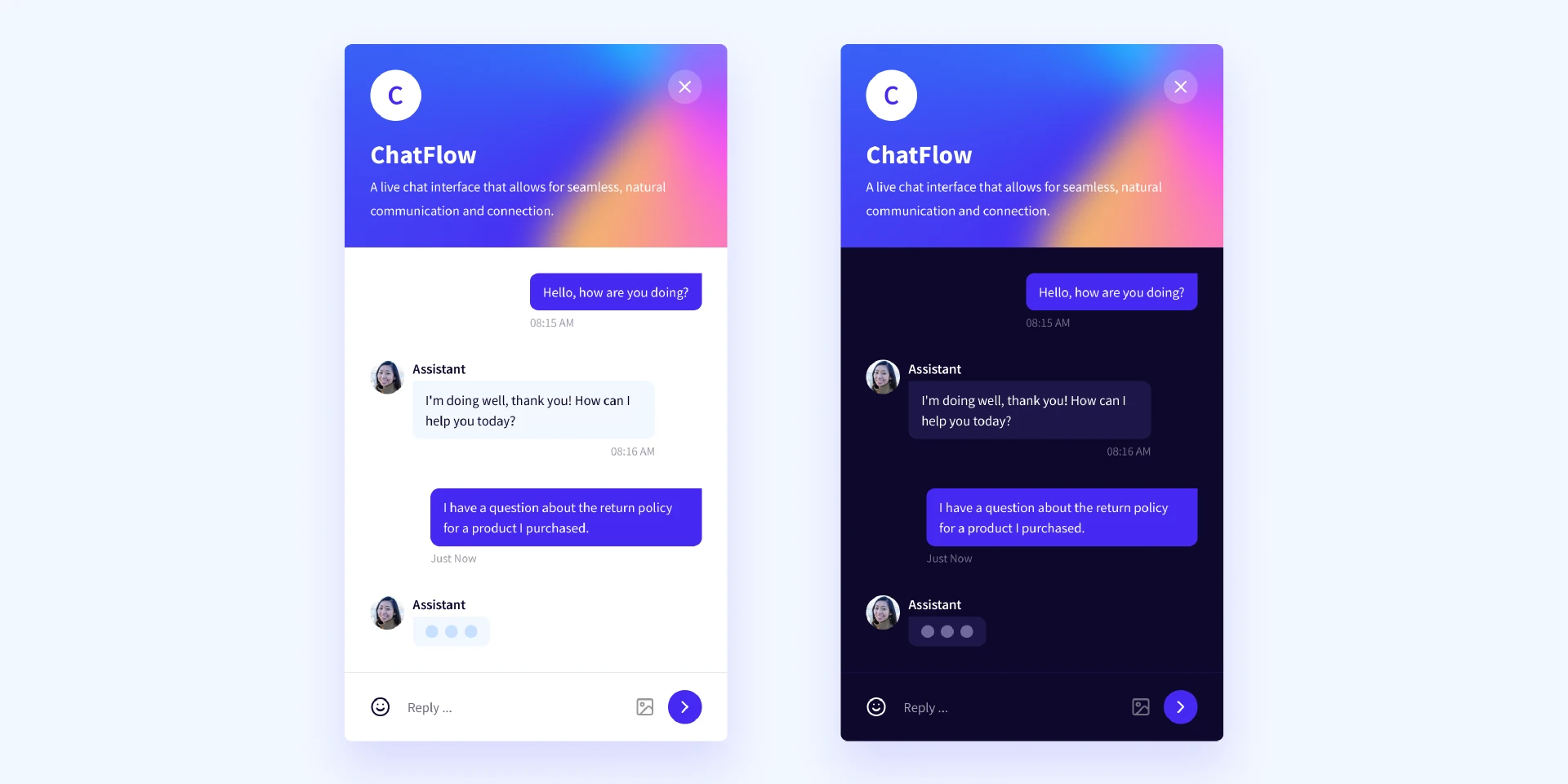 ChatFlow  A Live Chat Component for Figma and Adobe XD