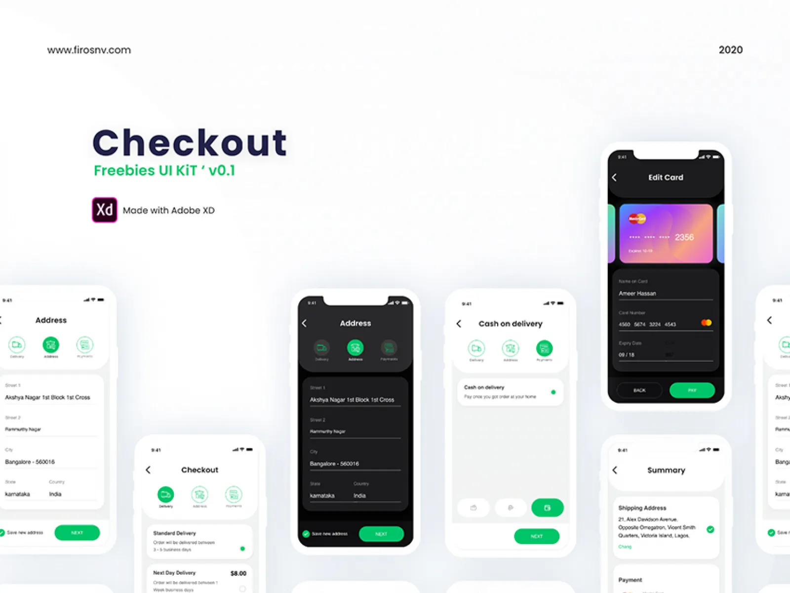 Checkout Mobile UI  - Free Figma Template