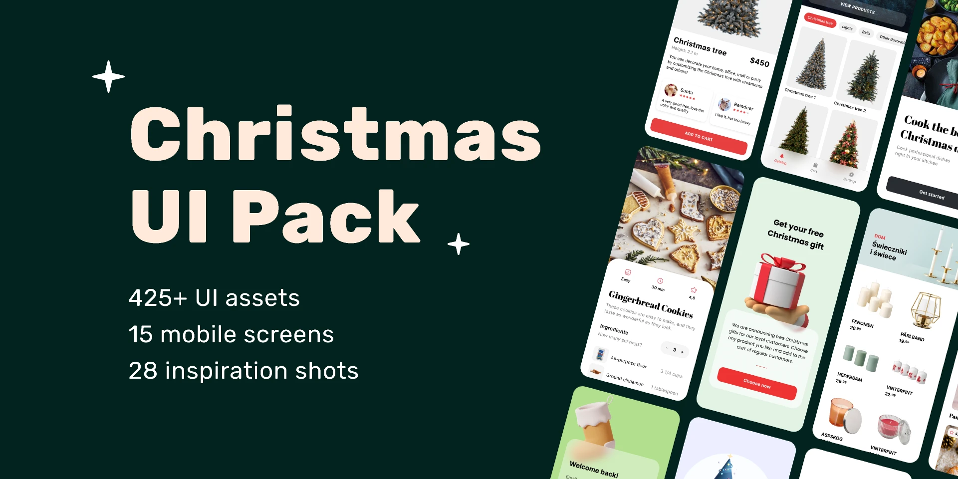 Christmas UI Pack for Figma and Adobe XD