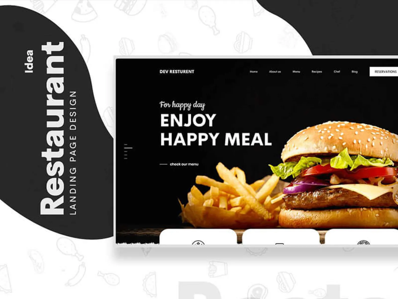 Clean Bistro Web Design  - Free Figma Template