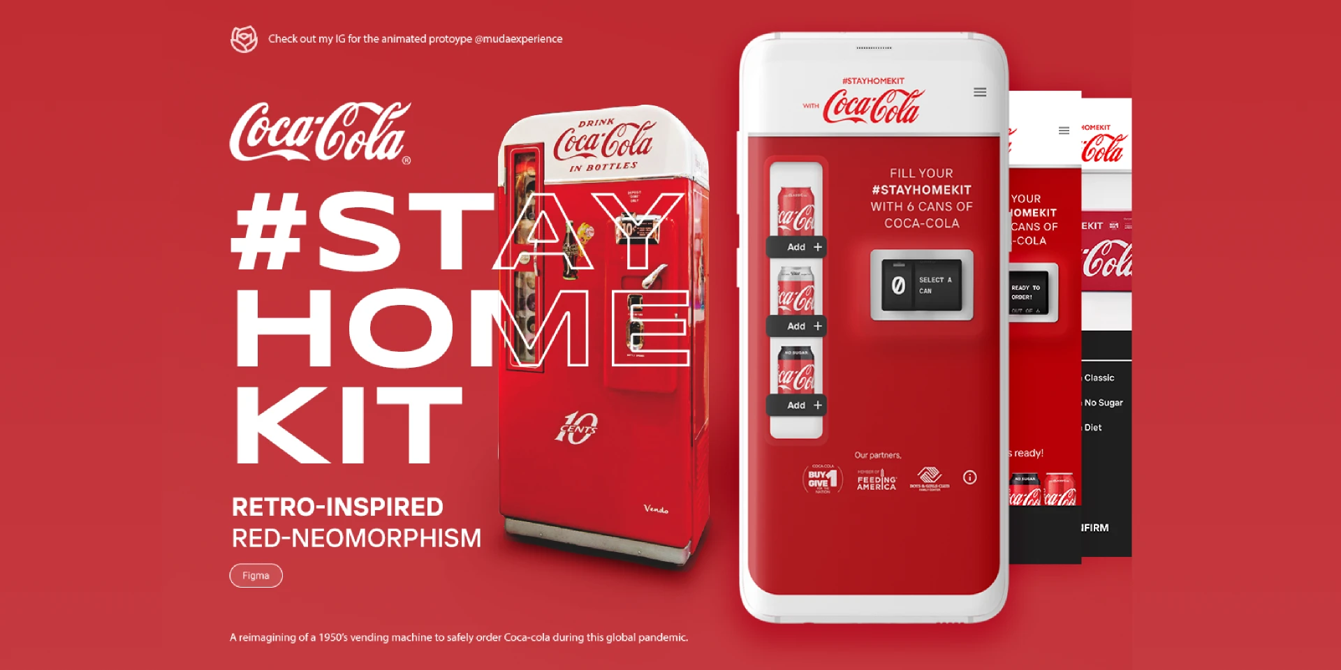 Coca Cola Delivery Neomorphism Prototype for Figma and Adobe XD