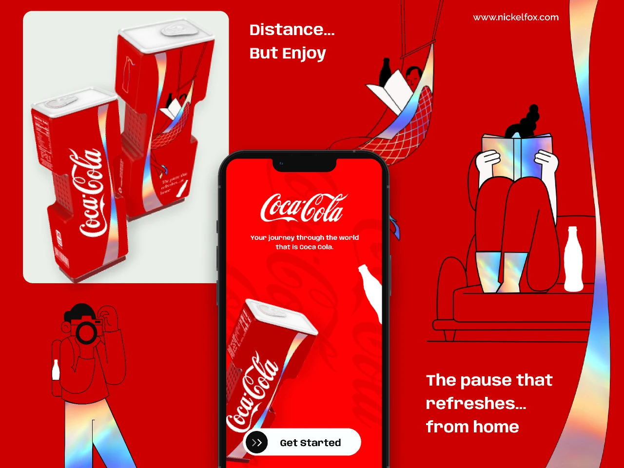Coca Cola Reimagined for Figma and Adobe XD