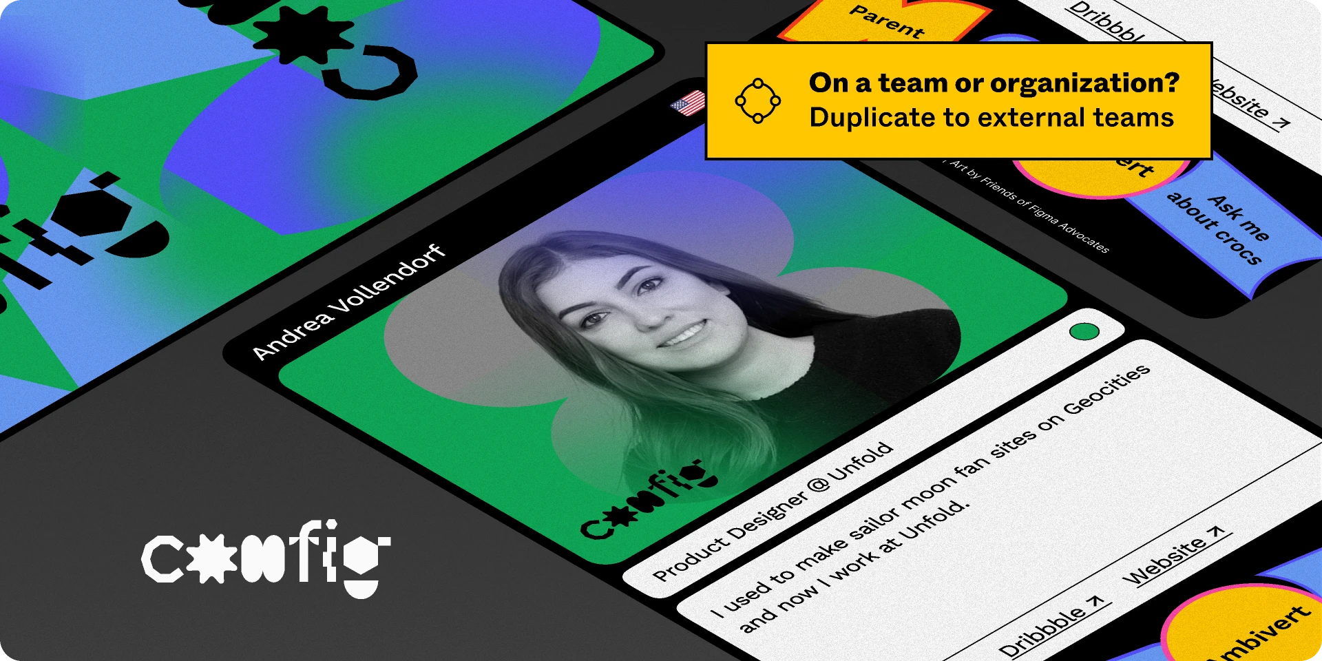 Config 2021 Name Card - Andrea Vollendorf for Figma and Adobe XD