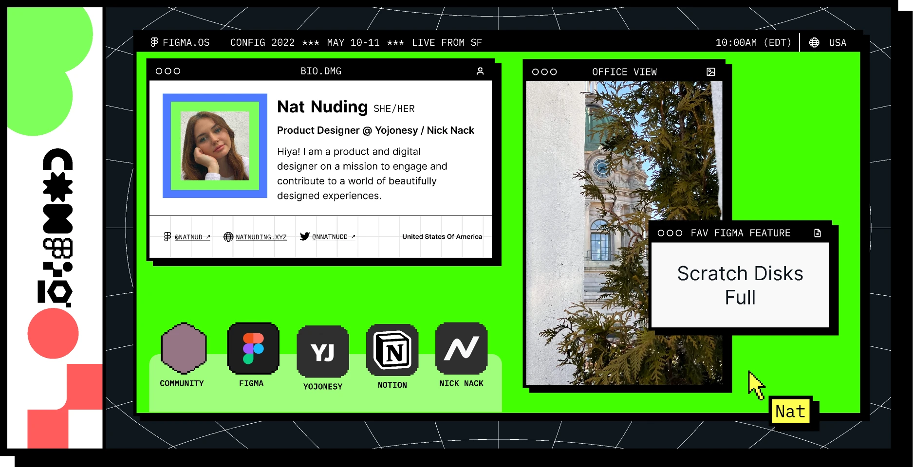 Config 2022 Name Card - [Natalie Nuding] for Figma and Adobe XD
