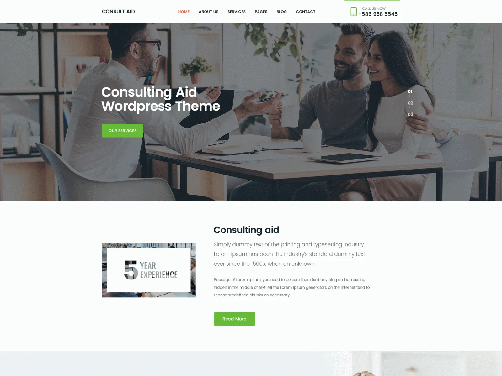 Consultancy Web Template  - Free Figma Template