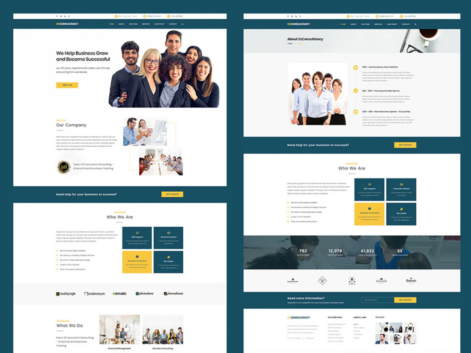 Consultant PSD Website  - Free Figma Template