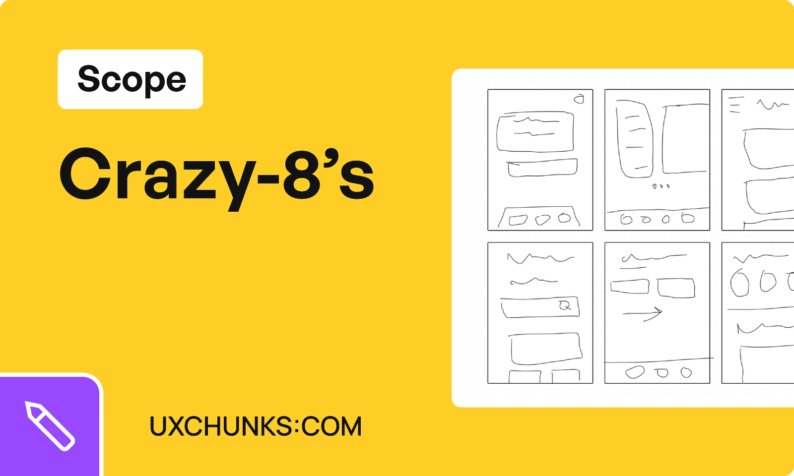 Crazy-8's (FigJam) - uxchunks.com for Figma and Adobe XD