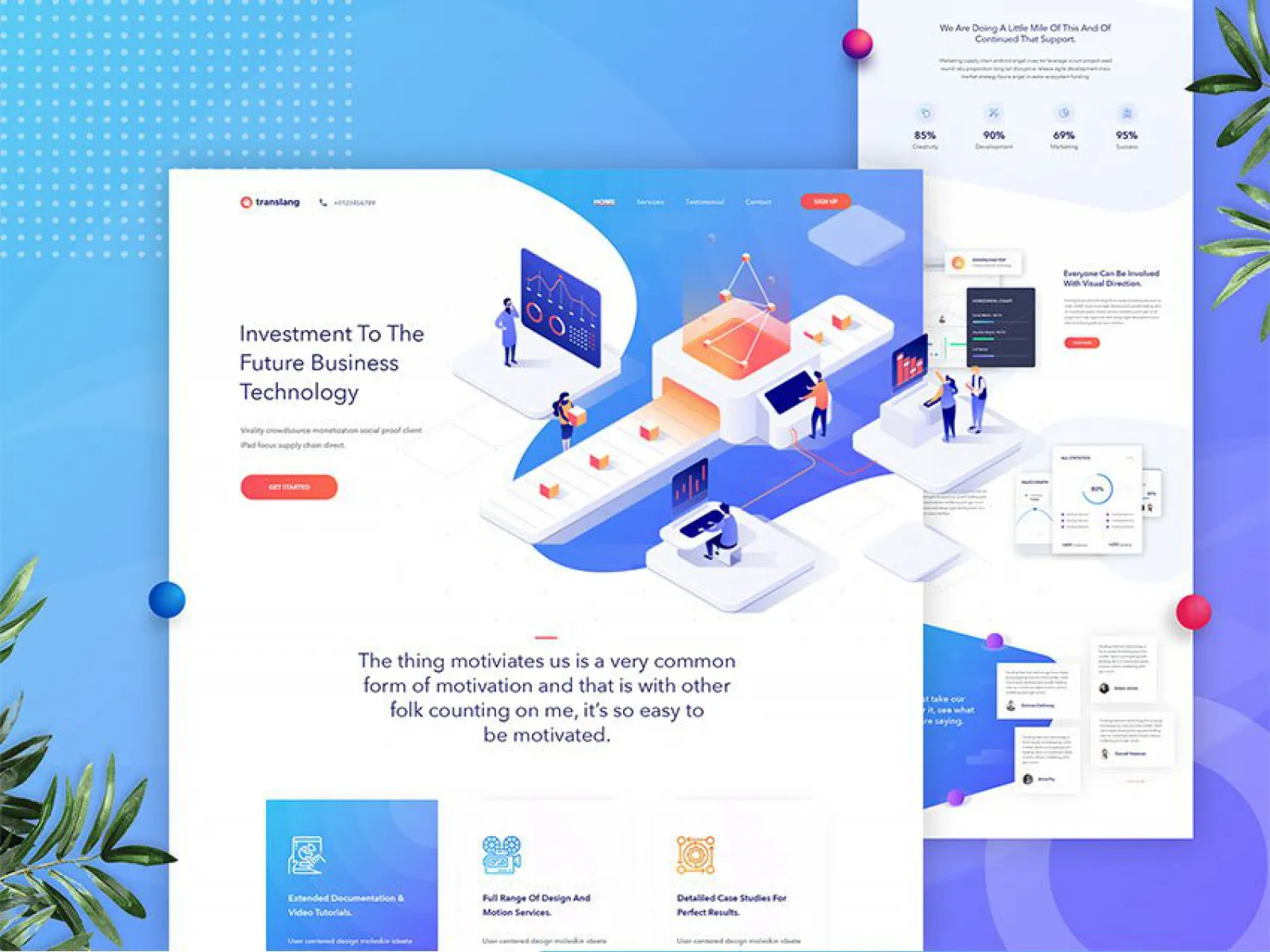 Creative Landing Page  - Free Figma Template