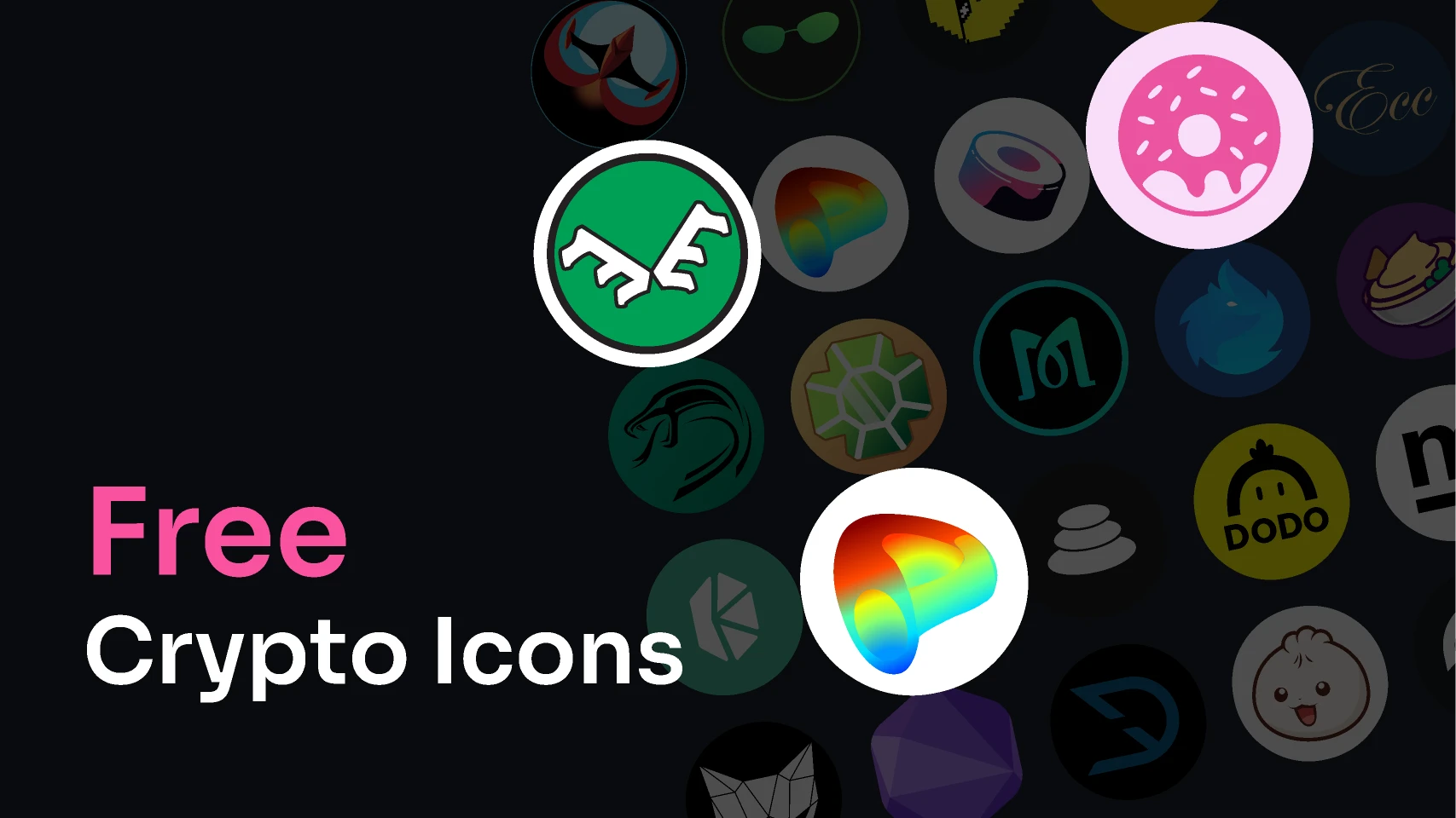 Crypto Icons SVG (Free) for Figma and Adobe XD