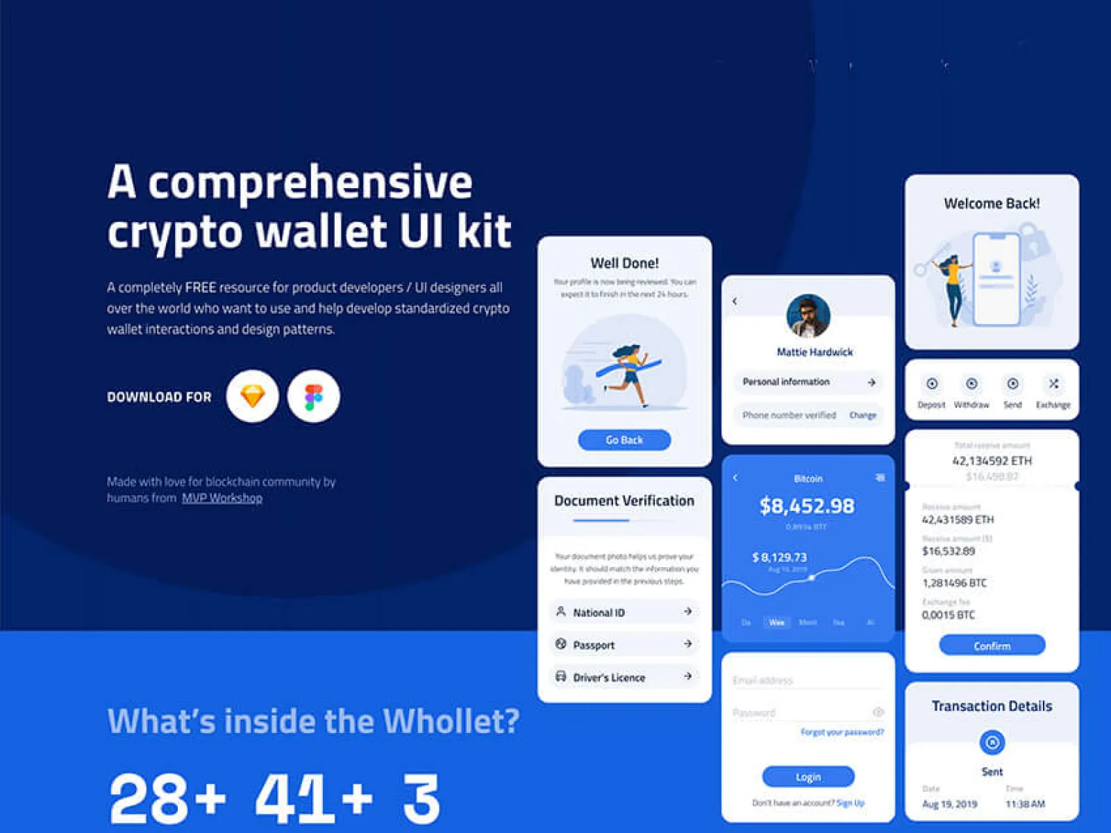 Crypto Wallet App Design  - Free Figma Template