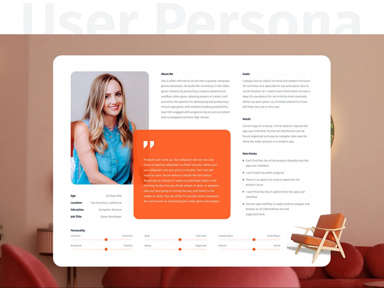 CV Resume Design  - Free Figma Template