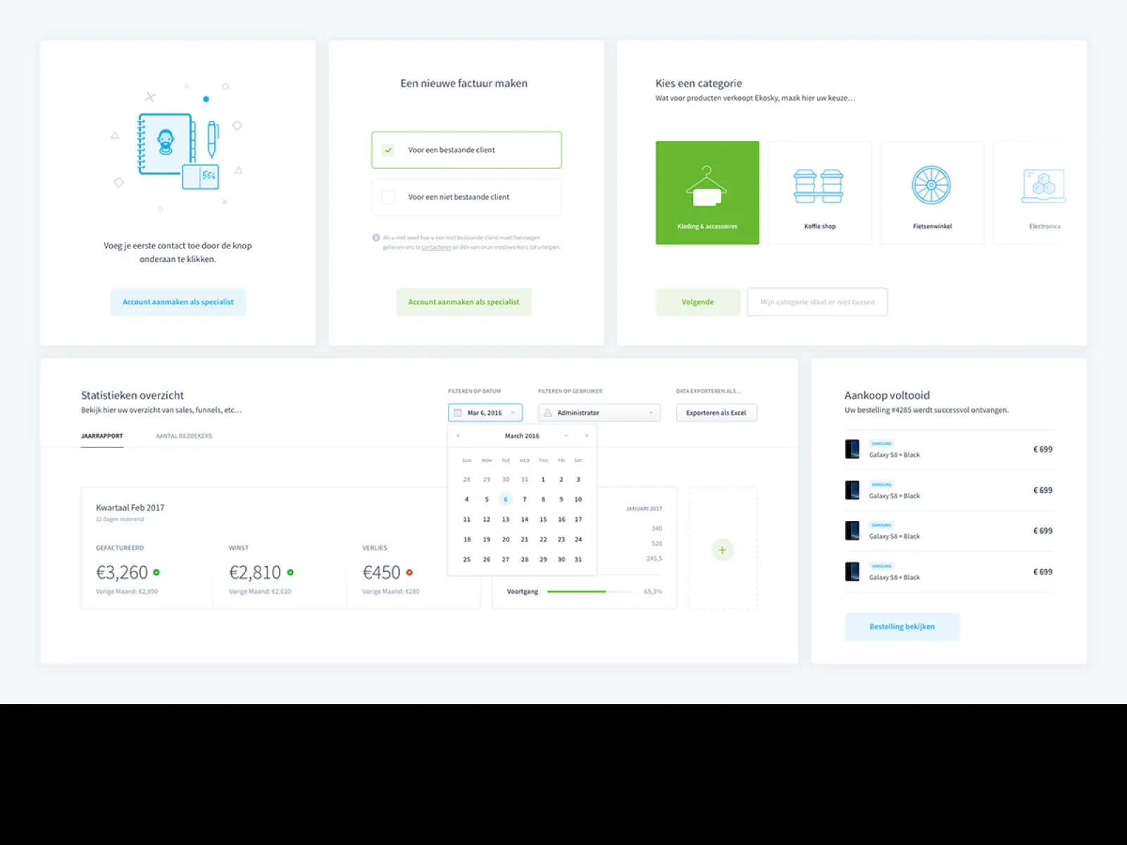 Dashboard UI Elements Kit 1  - Free Figma Template