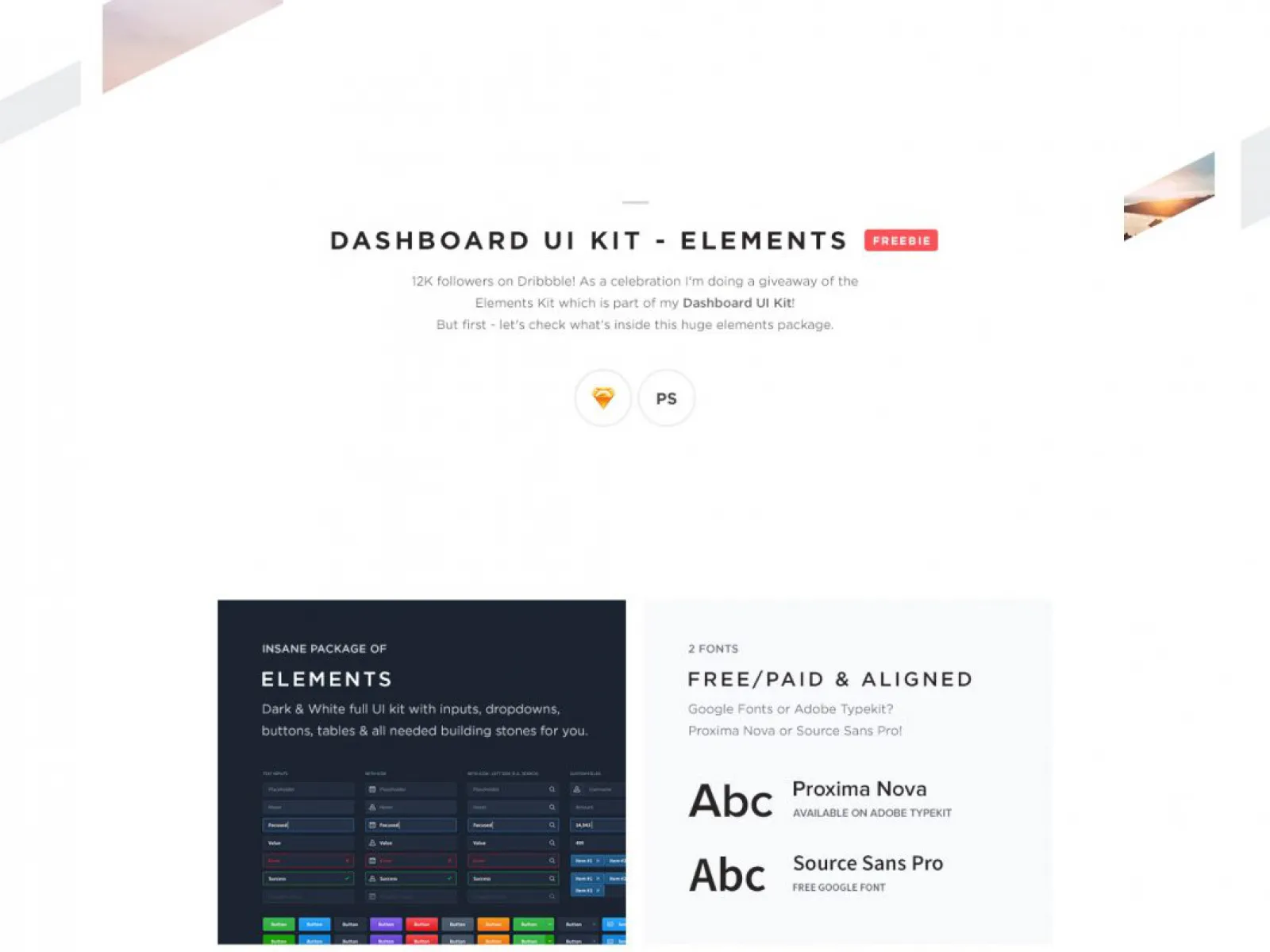 Dashboard UI Kits  Elements  - Free Figma Template