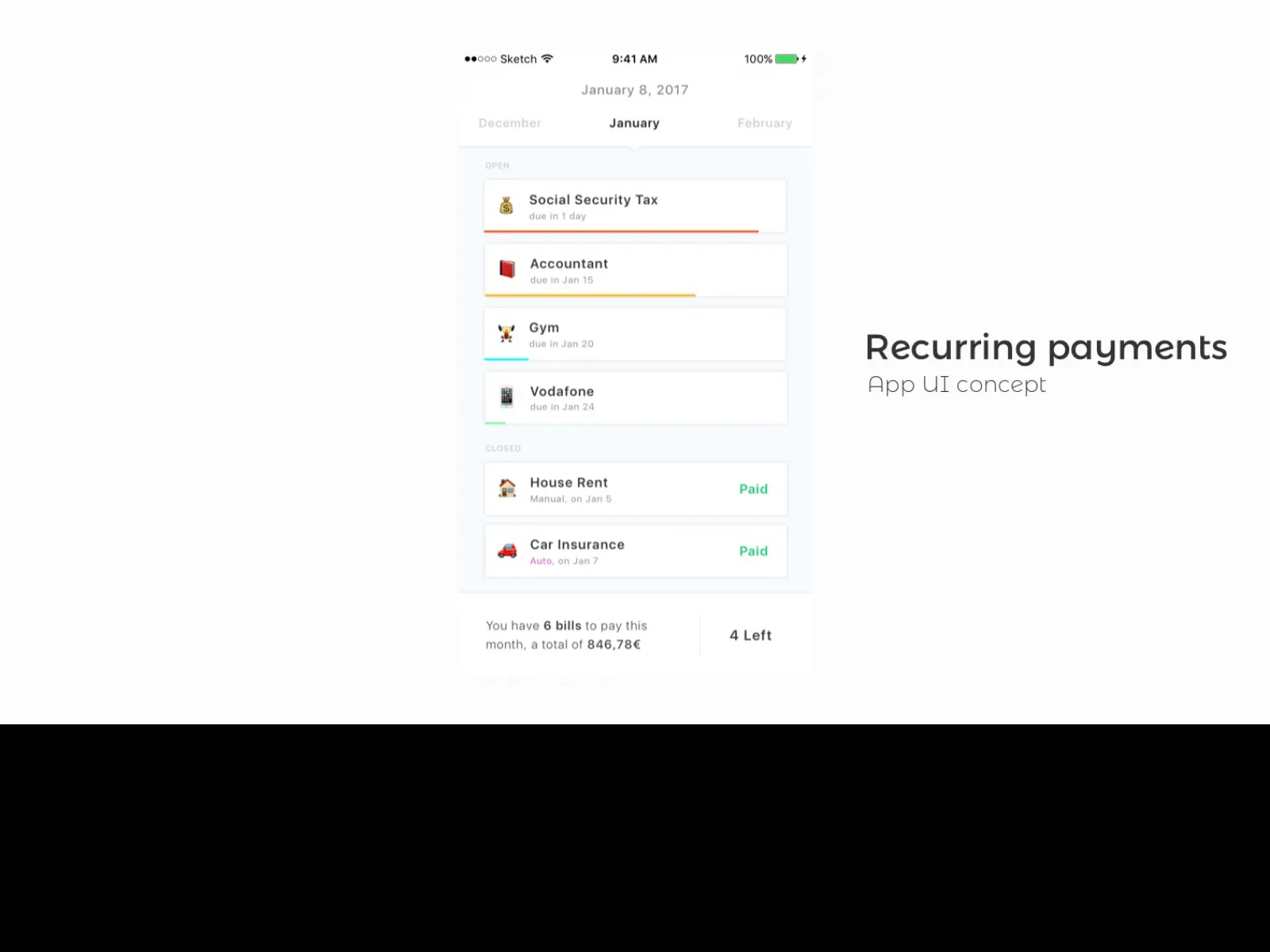 Debts UI Kit App Concept  - Free Figma Template