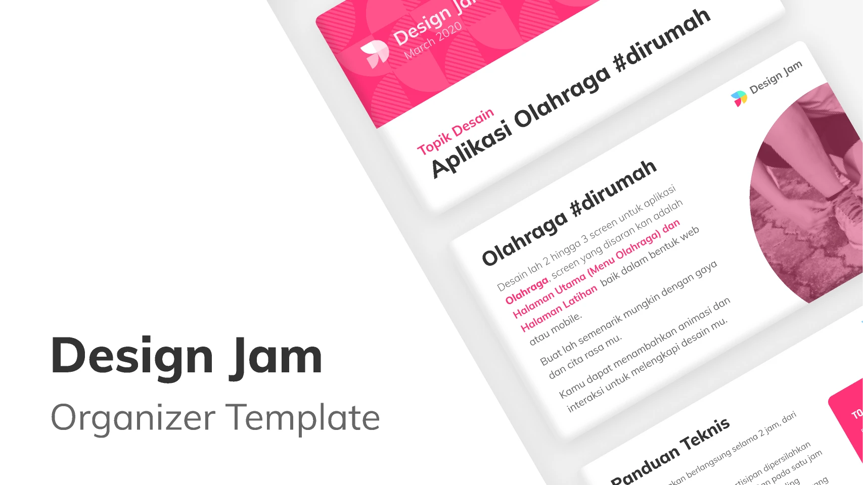 Design Jam - Organizer Template by @designjam.id for Figma and Adobe XD