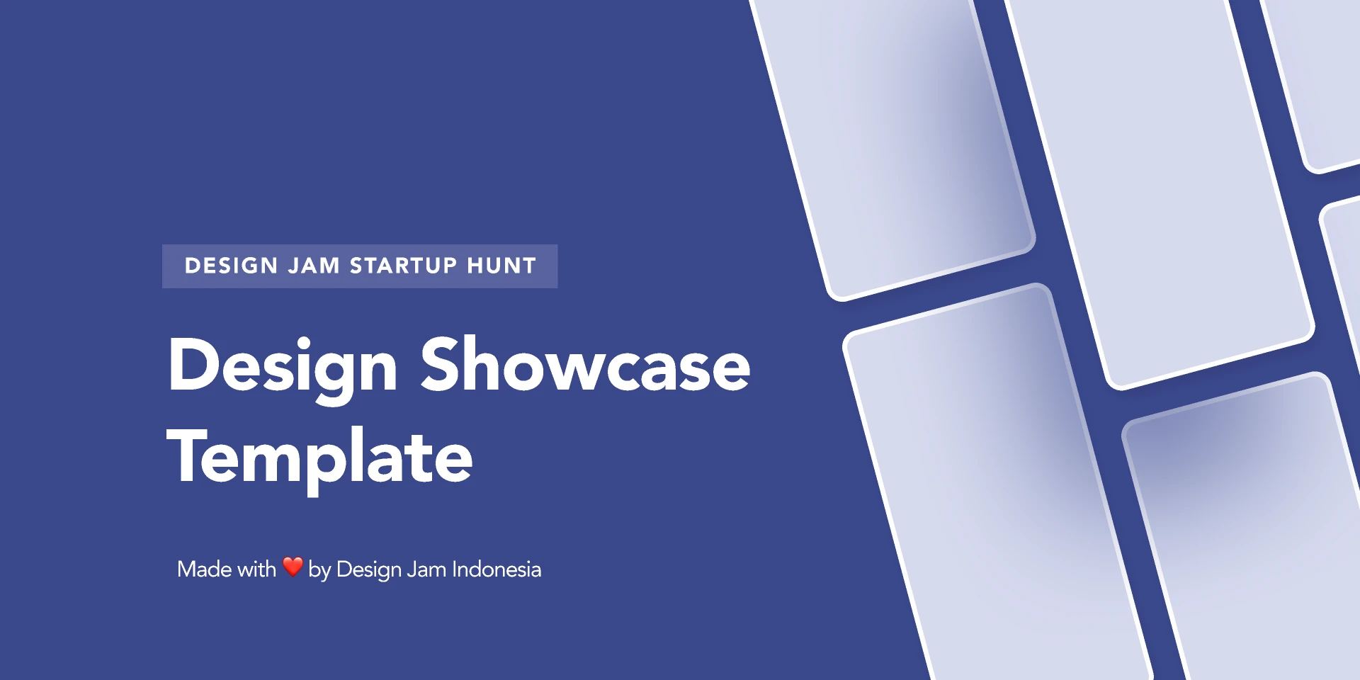 Design Jam - Startup Hunt - Showcase Template for Figma and Adobe XD