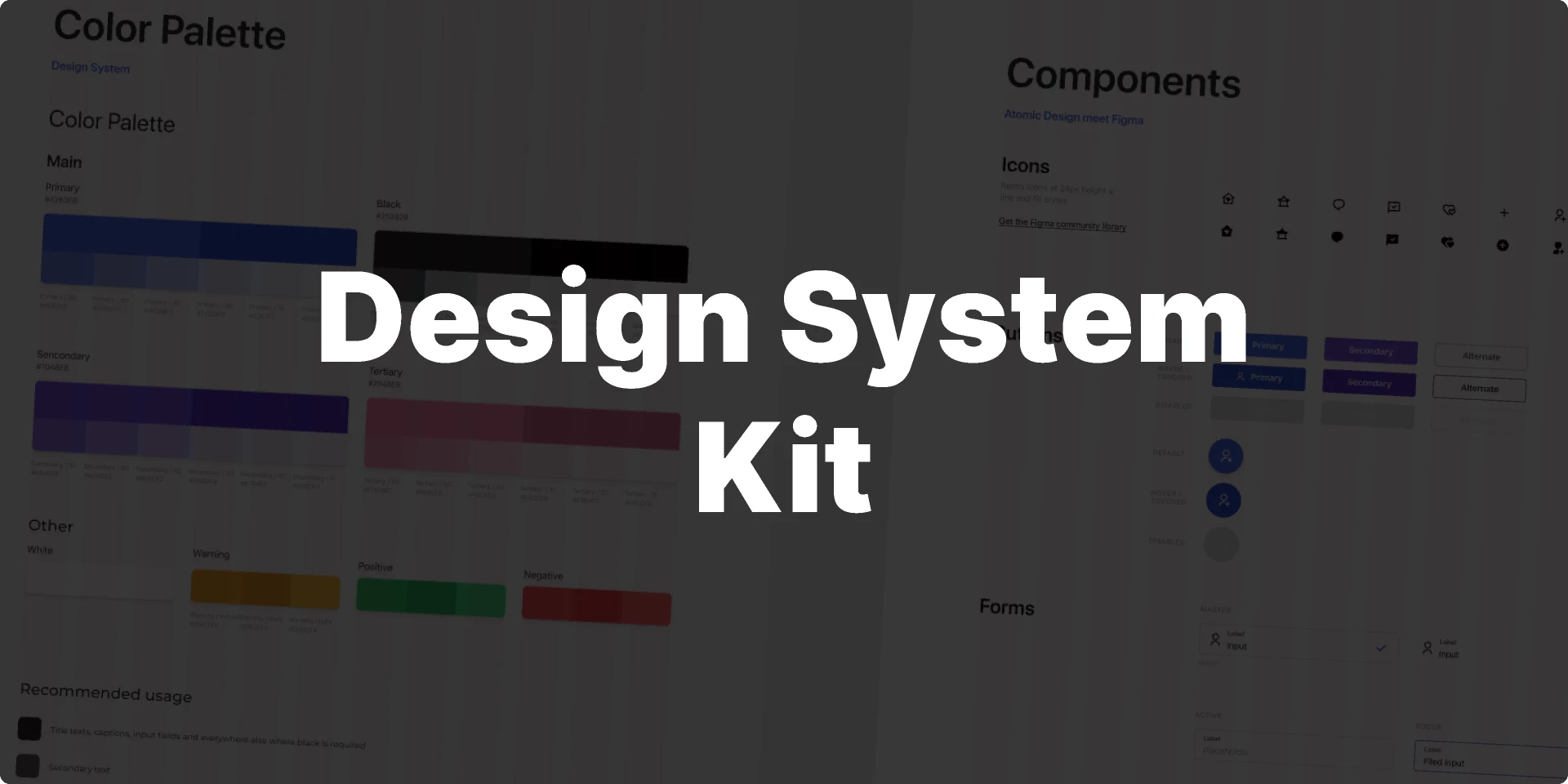 Design system kit for Figma and Adobe XD