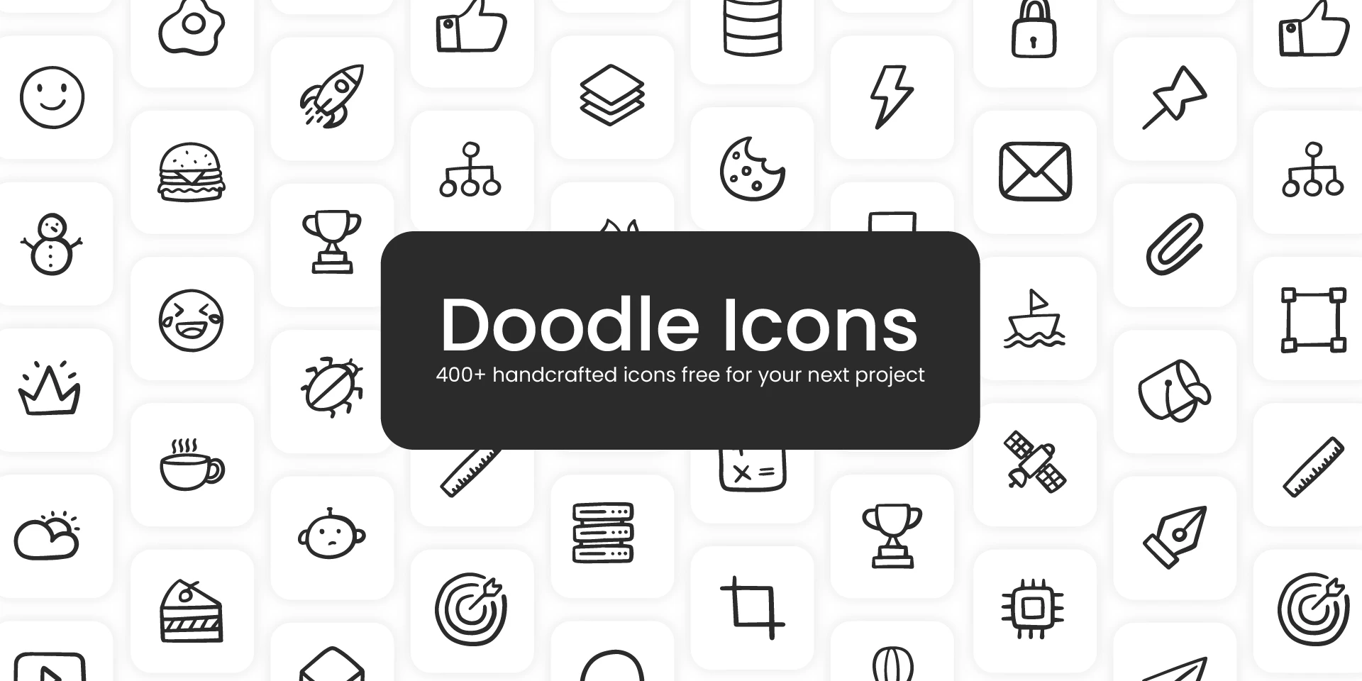 Doodle icons for Figma and Adobe XD