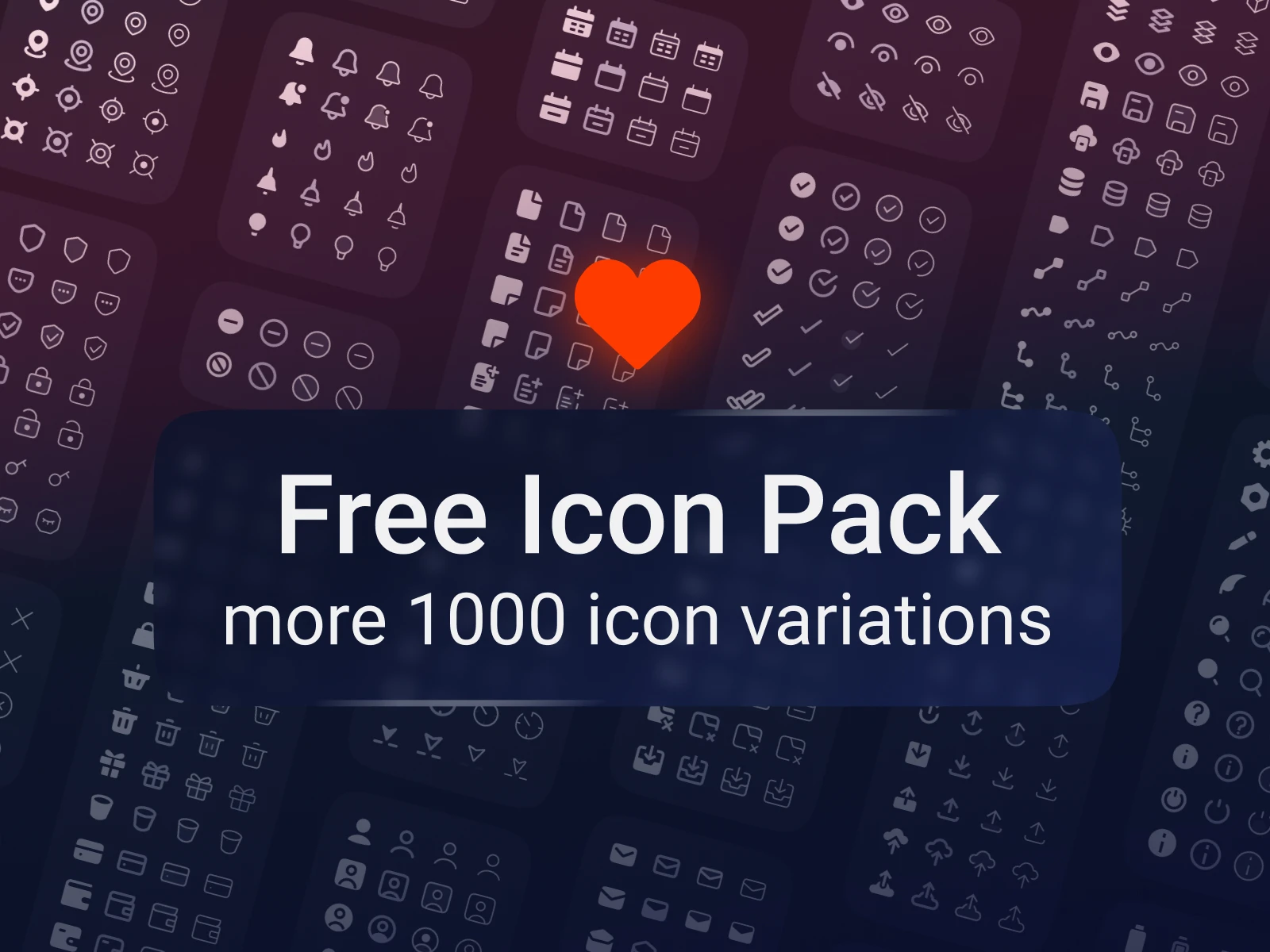 1000 Outline Icons Pack for Figma and Adobe XD