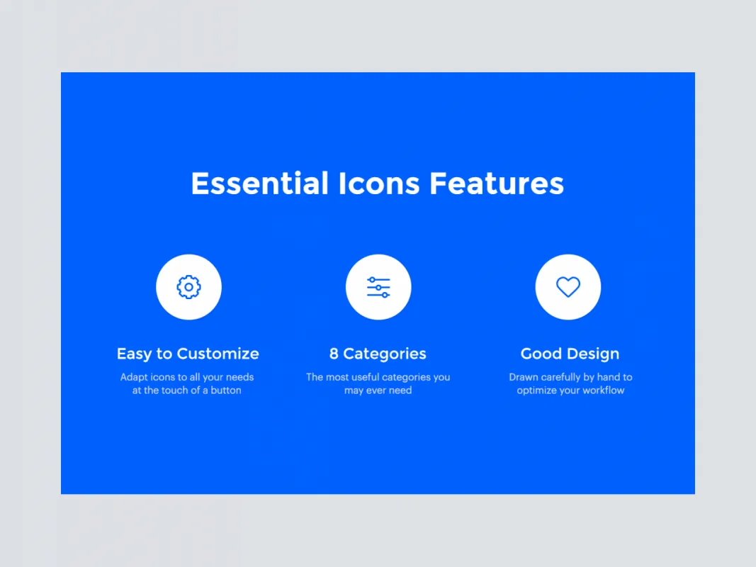 250 Essential Icons  - Free Figma Template