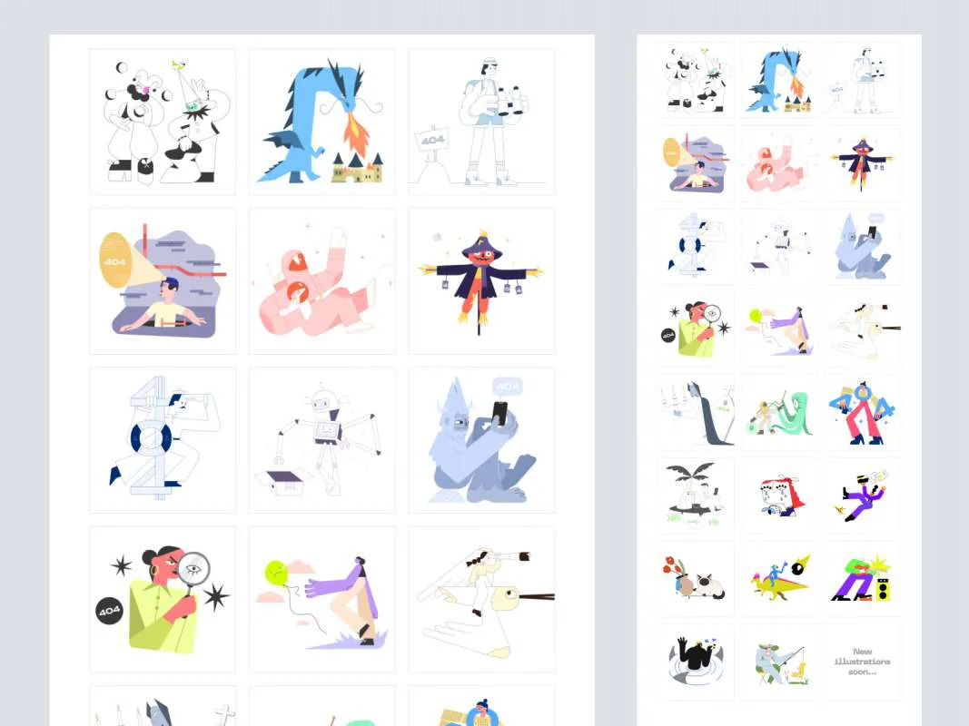 404 Illustrations for Figma & Sketch  - Free Figma Template